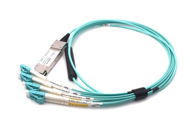 Chine 10.3G/CH Qsfp+ dirigent le câble d'attache vers la fibre 100m d'Aoc Om3 d'évasion du connecteur 8lc fournisseur