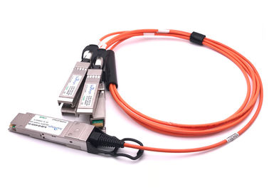 Chine Câble à fibres optiques actif 100G QSFP28 DAC 4 Sfp28 à la fibre de l'évasion OM3 OM4 Mmf fournisseur