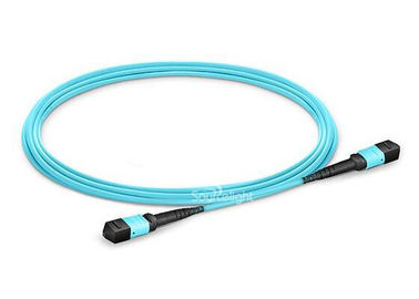 Chine 12 24 câbles multi du mode Om3 Om4 Ofnp de la corde de correction de la fibre MPO MTP 10gbs fournisseur