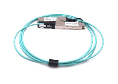Chine fibre active 100m du câble à fibres optiques Om4 de 100g Qsfp28 Aoc 25,78 Gbps/CH Datarate fournisseur