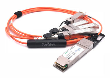 Chine 100gbase Qsfp28 au câble à fibres optiques actif de 25g Qsfp28 pour Data Center et l'Ethernet fournisseur