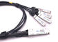 OEM 100g Qsfp28 Dac à 4 10g Sfp+ dirigent le câble cuivre de passif d'attache fournisseur